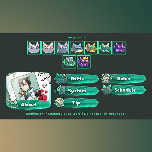 Twitch assets for @micaqi