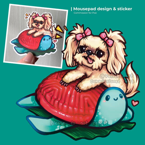 Mousepad/sticker for Poe