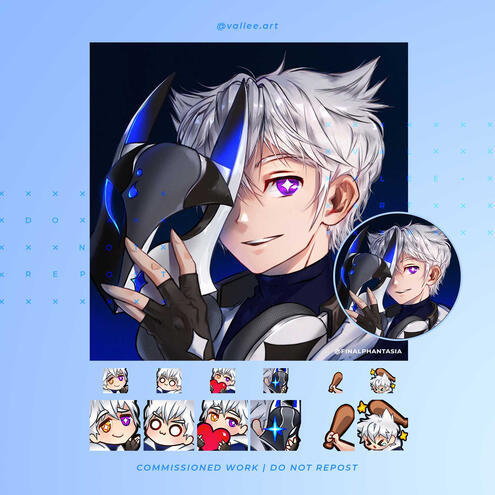 Pfp/emotes for @finalphantasia